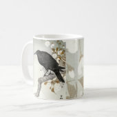 Crow Raven Koson Japanese Bird Koffiemok (Voorkant links)