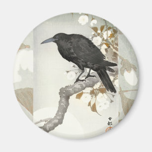 Crow Raven Koson Japanese Bird Magneet