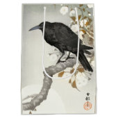 Crow Raven Koson Japanese Bird Medium Cadeauzakje (Achterkant)