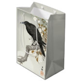 Crow Raven Koson Japanese Bird Medium Cadeauzakje (Achterkant Gekanteld)