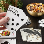 Crow Raven Koson Japanese Bird Pokerkaarten (Insitu)