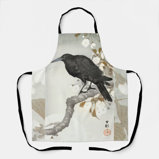 Crow Raven Koson Japanese Bird Schort (Voorkant)