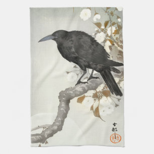 Crow Raven Koson Japanese Bird Theedoek