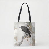 Crow Raven Koson Japanese Bird Tote Bag (Voorkant)