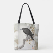 Crow Raven Koson Japanese Bird Tote Bag (Achterkant)