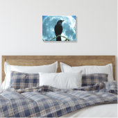 Crow Raven Moon Night Gothic Fantasy Stunning Canvas Afdruk (Insitu (Slaapkamer))