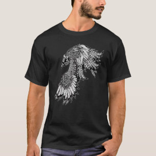 Crow Raven Norse Mythology Viking Nordic Symbol Cu T-shirt
