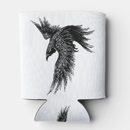 Crow Raven Norse Viking Symbol Blikjeskoeler (Achterkant)