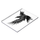 Crow Raven Norse Viking Symbol Notitieboek (Linkerzijde)