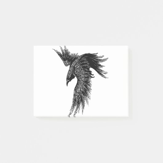 Crow Raven Norse Viking Symbol Post-it® Notes (Voorkant)
