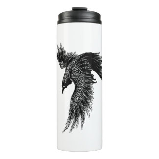Crow Raven Norse Viking Symbol Thermosbeker
