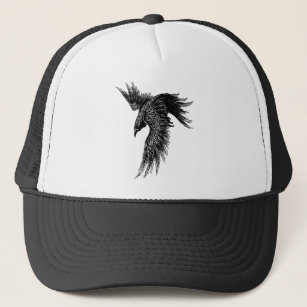 Crow Raven Norse Viking Symbol Trucker Pet