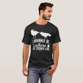 Crow Raven Sperling superstition T-shirt (Voorkant volledig)