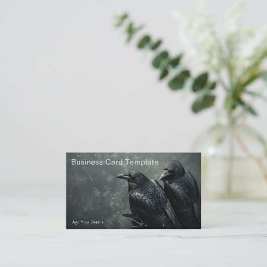Crow Raven Visitekaartje (Staand voorkant)