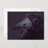 Crow resterend briefkaart (Voorkant / Achterkant)