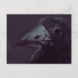 Crow resterend briefkaart