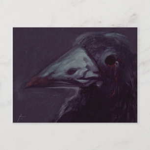 Crow resterend briefkaart
