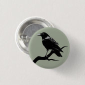Crow Ronde Button 3,2 Cm (Voorkant /achterkant)
