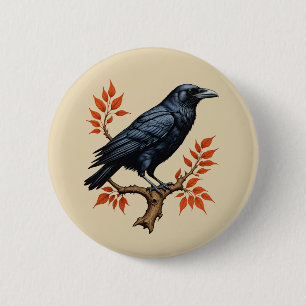 Crow Ronde Button 5,7 Cm