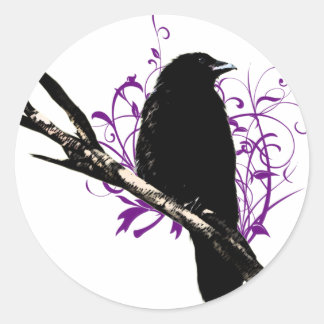 Crow Ronde Sticker