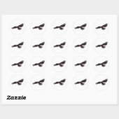 Crow Ronde Sticker (Vel)