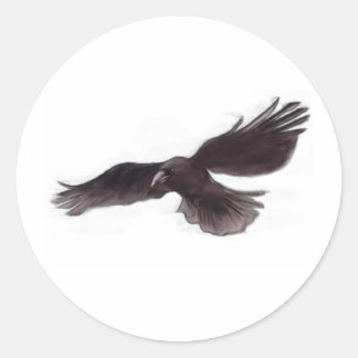 Crow Ronde Sticker