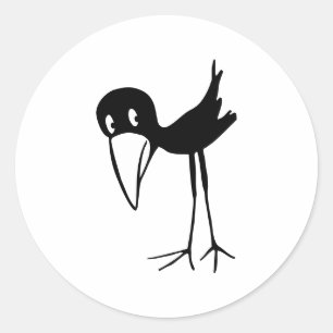 Crow Ronde Sticker