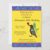 Crow & Roos Mexicaanse Kunst Verjaardagsfeestuitno Kaart (Voorkant)