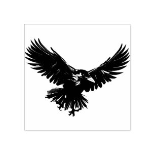 Crow Rubber Stamp Rubberstempel