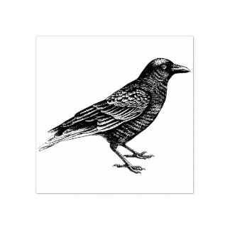 Crow Rubber Stamp Rubberstempel