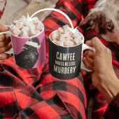 Crow Santa Christmas Cawfee Minder Moord Koffiemok