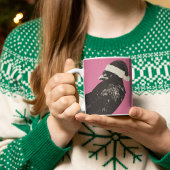 Crow Santa Christmas Cawfee Minder Moord Koffiemok