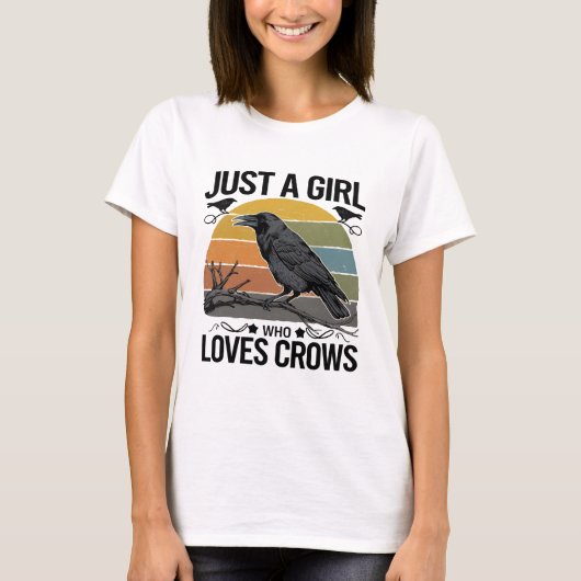 Crow Shirt Funny Birds Lover Crow (Voorkant)