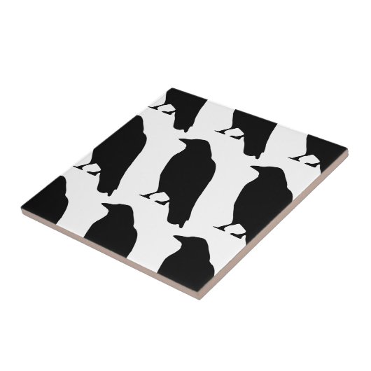 Crow Silhouette Tegeltje (Zijkant)