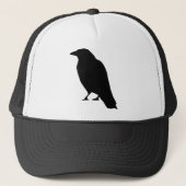 Crow Silhouette Trucker Pet (Voorkant)
