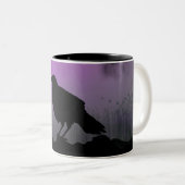  Crow Silhouette Tweekleurige Koffiemok (Voorkant rechts)