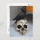Crow & Skull Briefkaart (Voorkant / Achterkant)
