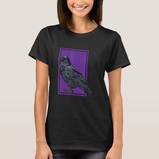 Crow Smart Bird Zwarte roofvogel 1 T-shirt (Voorkant)