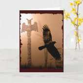 CROW SPIRIT Native American-themed Card Collection Kaart (Gele Bloem)