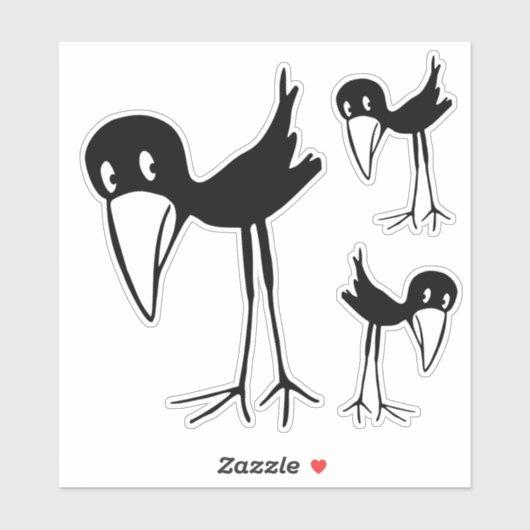 Crow Sticker (Vel)