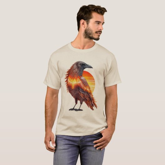 Crow Sun 01 T-Shirt (Voorkant volledig)