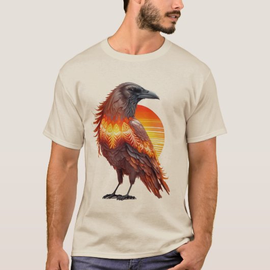 Crow Sun 01 T-Shirt (Voorkant)