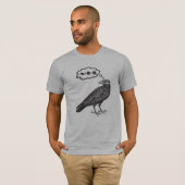 Crow Thinking of Food - Wingspan Bird Board Game T-shirt (Voorkant volledig)