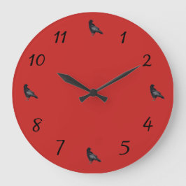 Crow Time Flies Grote Klok