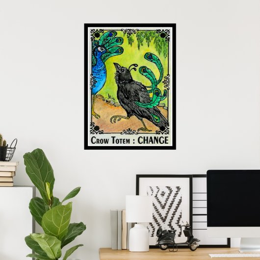 Crow Totem CHANGE Poster (Thuiskantoor)