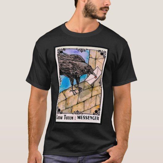 Crow Totem Messenger T-shirt (Voorkant)