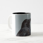 Crow Tweekleurige Koffiemok (Voorkant links)