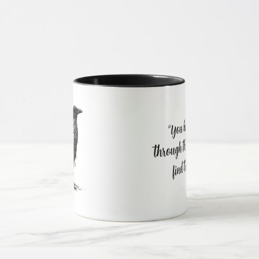 Crow Two-Tone Coffee Mok (Midden)