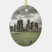 Crow voor Stonehenge, Engeland Keramisch Ornament (Rechts)