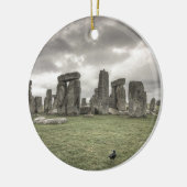 Crow voor Stonehenge, Engeland Keramisch Ornament (Links)